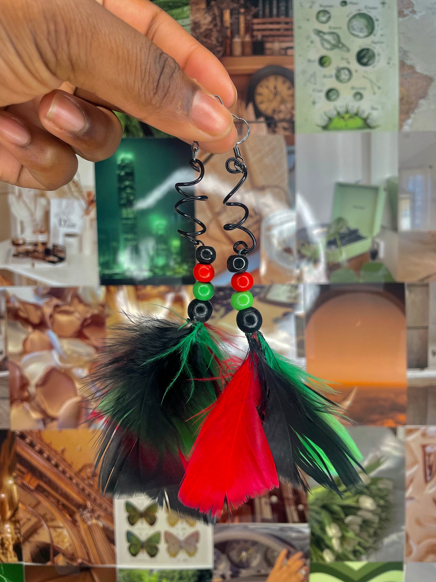 Feather, Feather Earrings