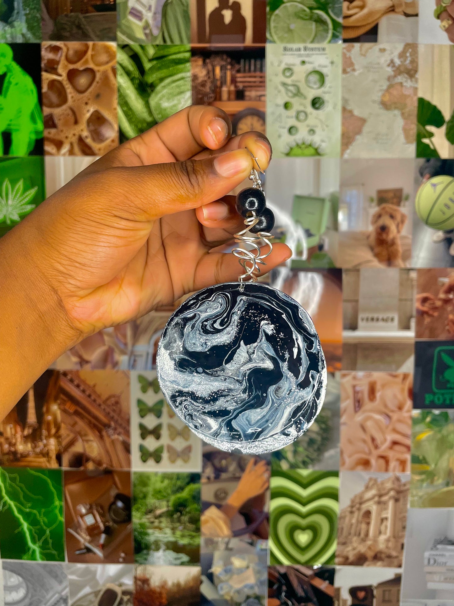 Moon Less Night Earrings