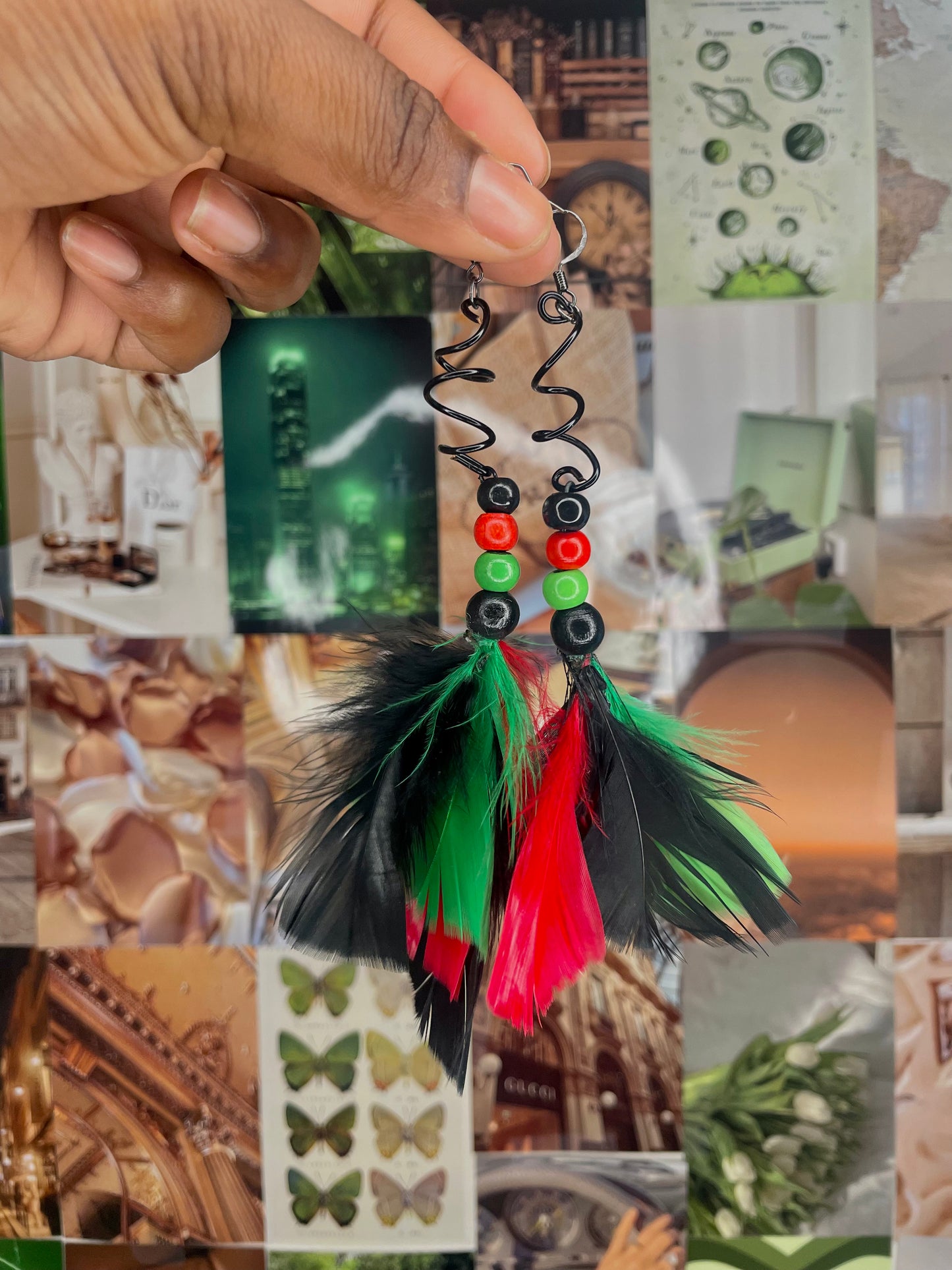 Feather, Feather Earrings