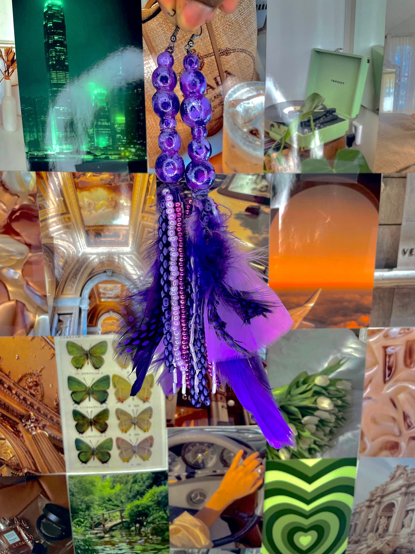 Purple Drought Earrings