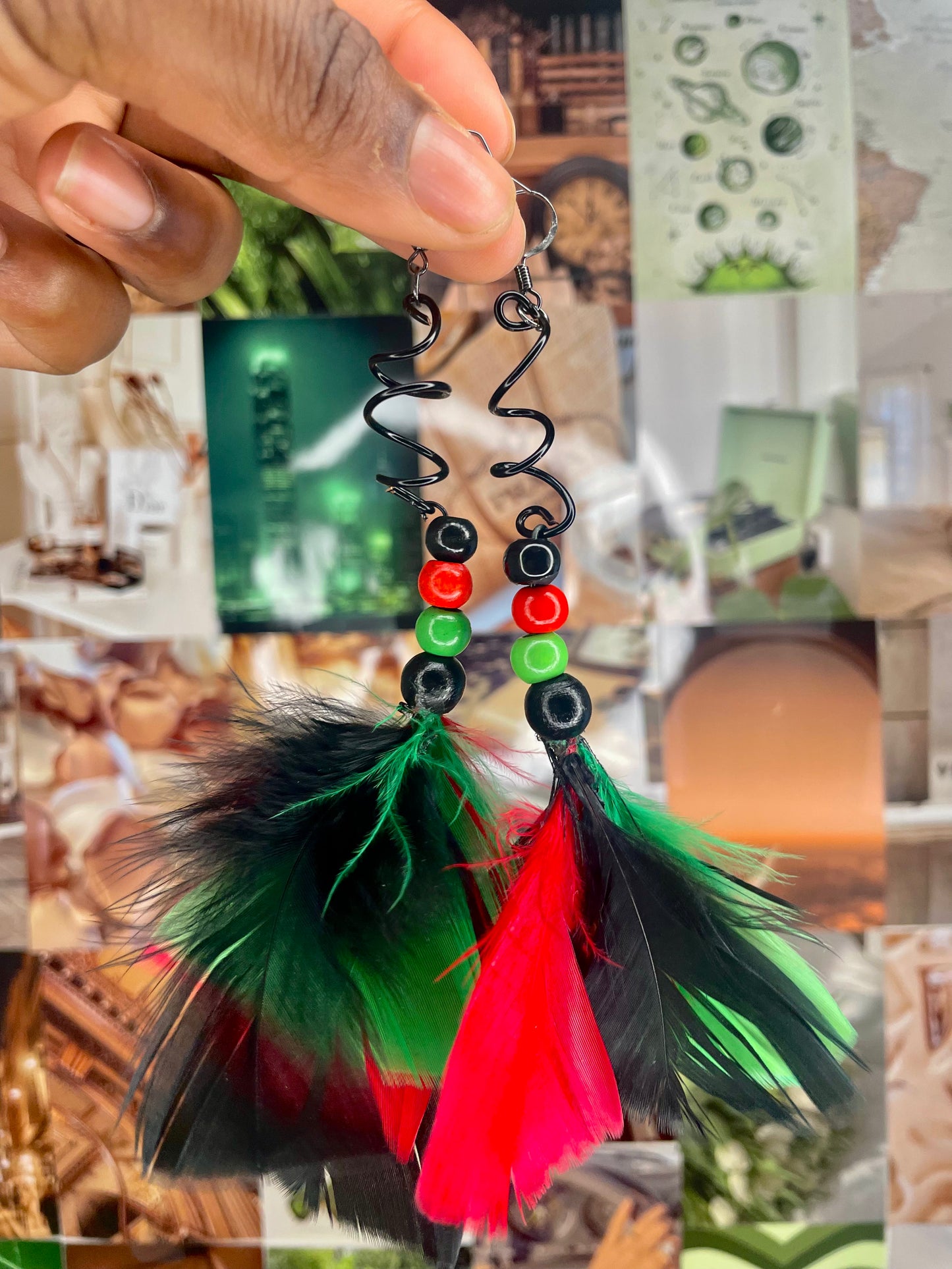 Feather, Feather Earrings