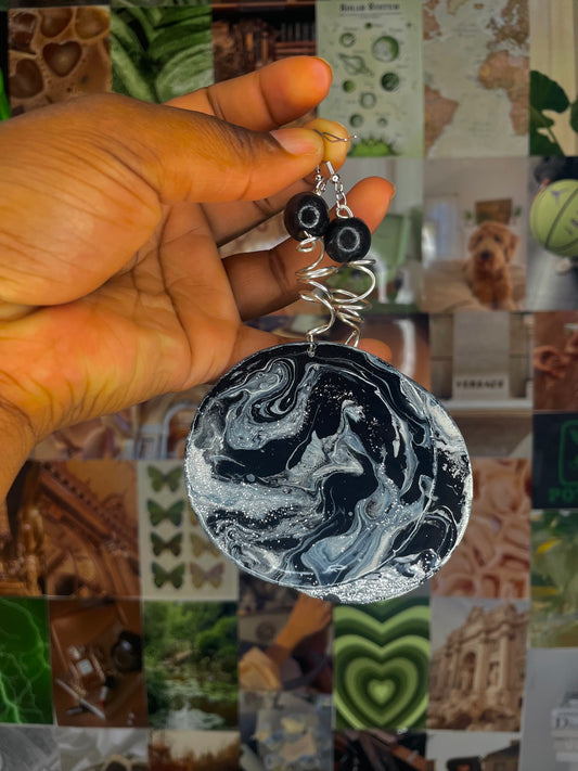 Moon Less Night Earrings