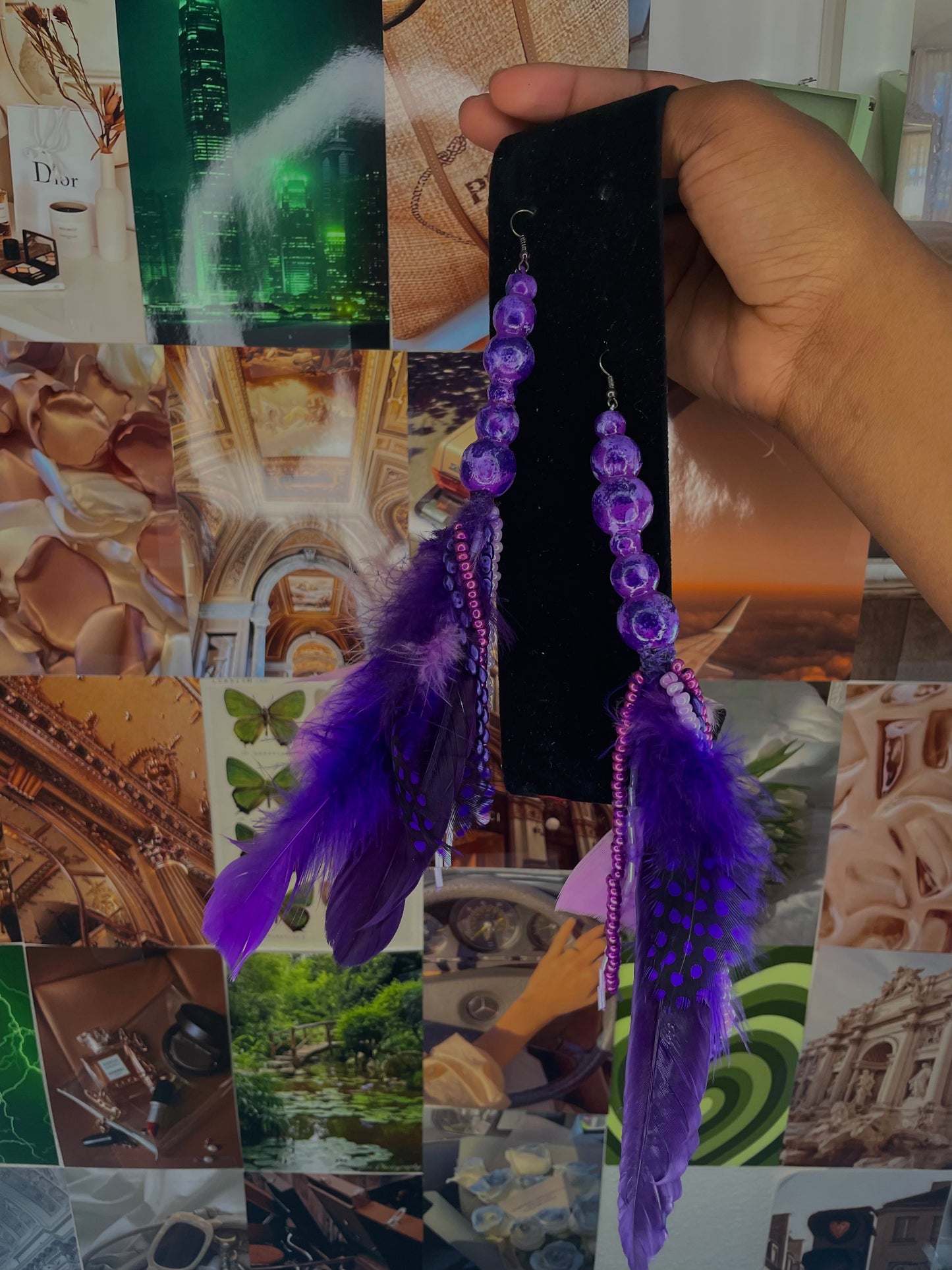 Purple Drought Earrings