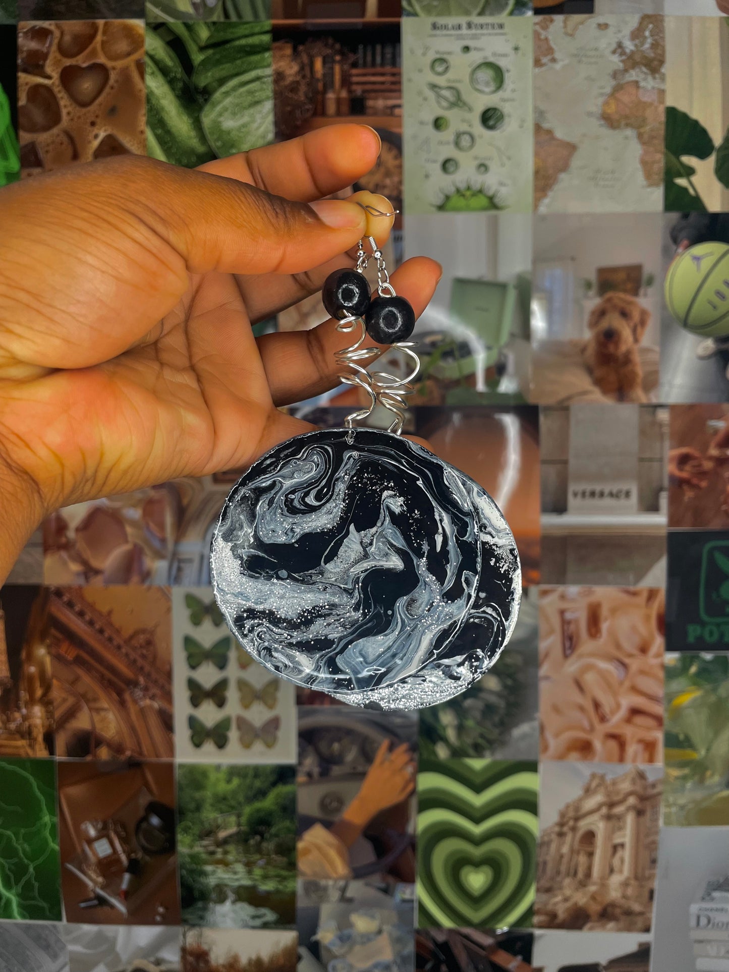 Moon Less Night Earrings