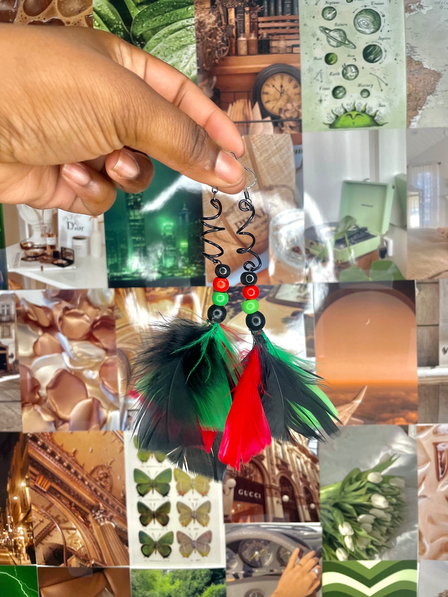 Feather, Feather Earrings