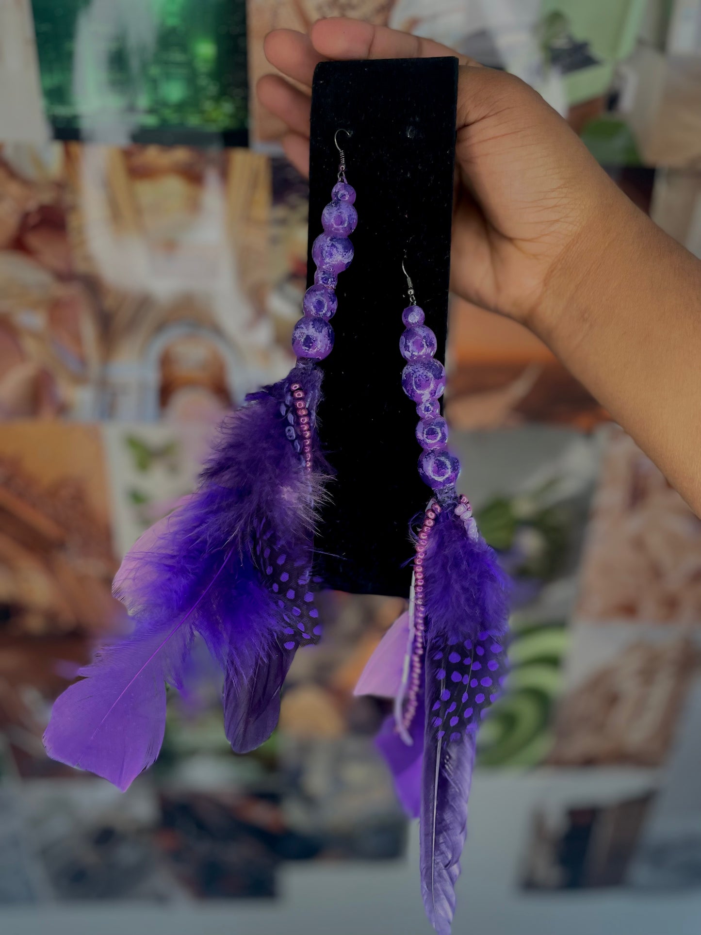 Purple Drought Earrings