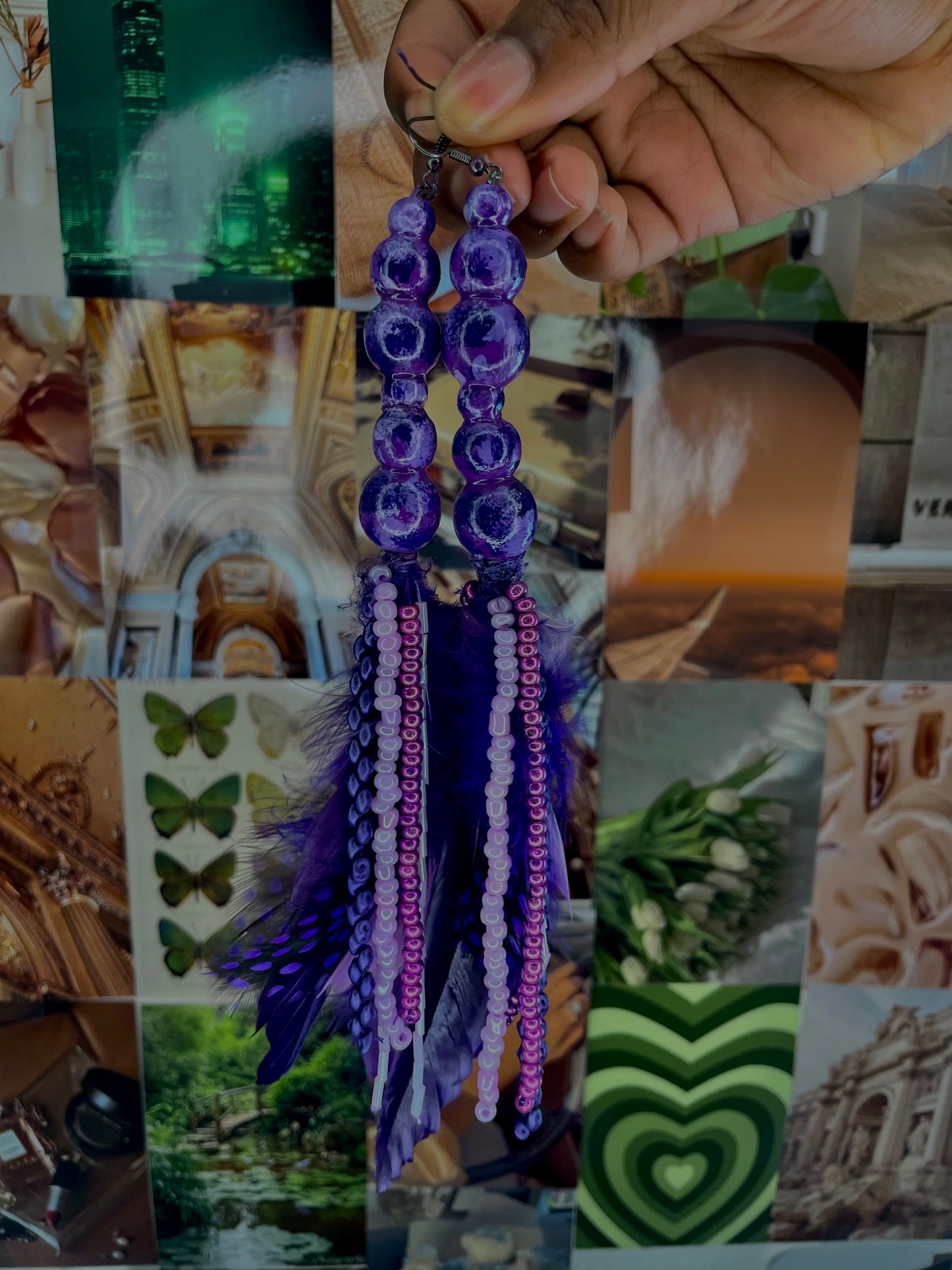 Purple Drought Earrings