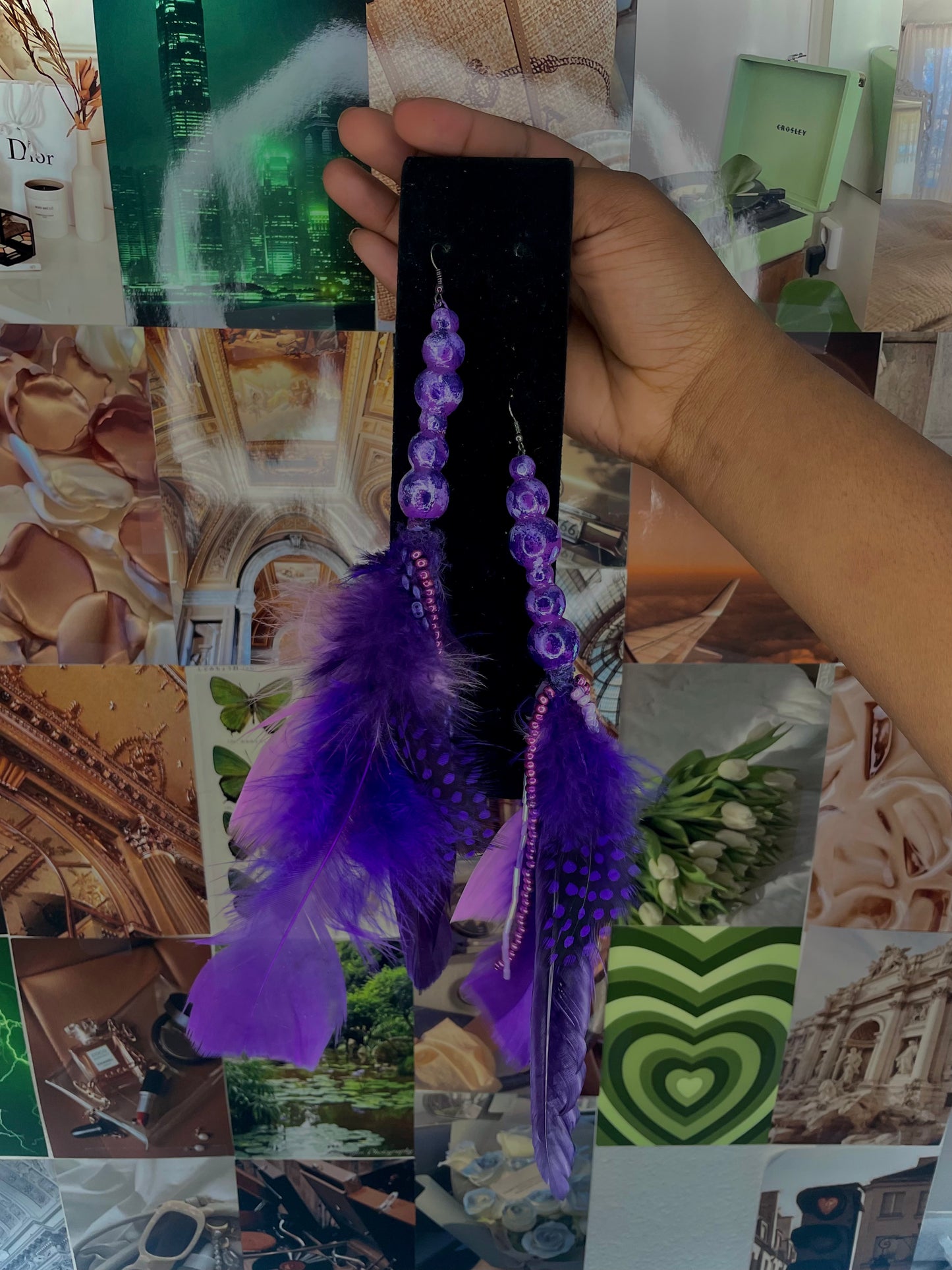 Purple Drought Earrings